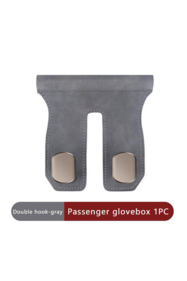 Dual hooks-gray SEAMETAL Car Seat Hook Hanger Co-Pilot Storage Box Hanger Metal Hook for Bag Luxury