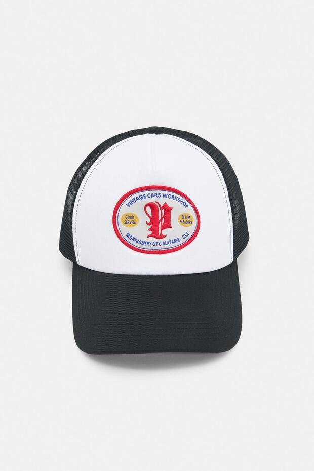 Yamalı trucker şapka - 1