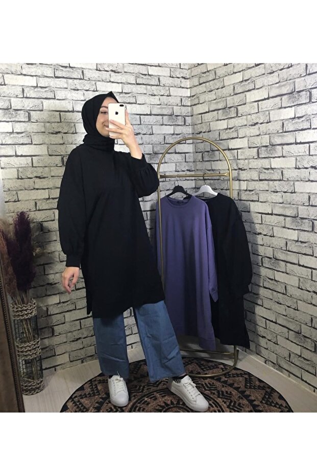 KAPŞONLU PENYE TUNİK - 2