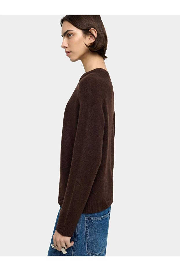 Kadın Düz Örme Kazak - 3