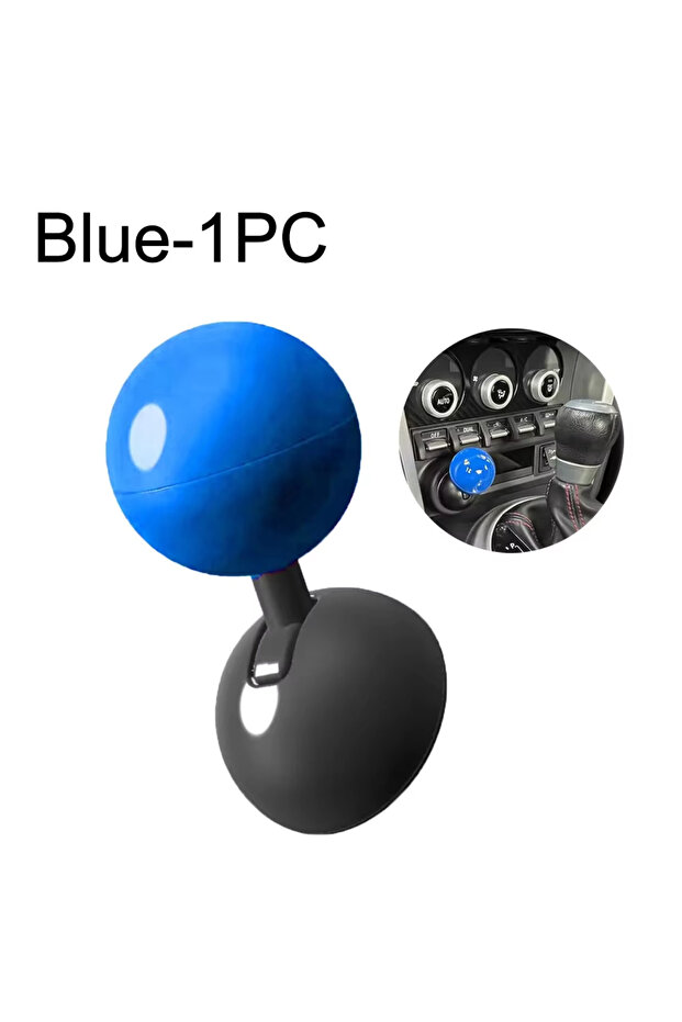 Blue-1PC Decoration Car Start Button Joystick Push to Start Buttons Durable Car Ignition Button Prot