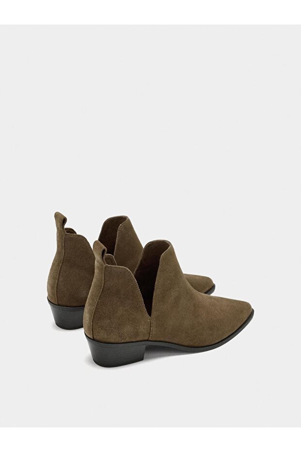 Kadın Deri Kovboy Bilekte Bot - 5