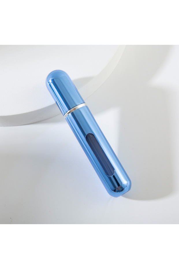 027-Bright Blue 10ml Bottom-Filling Pump Perfume Bottle Portable Travel Refillable Spray Bottle Mini