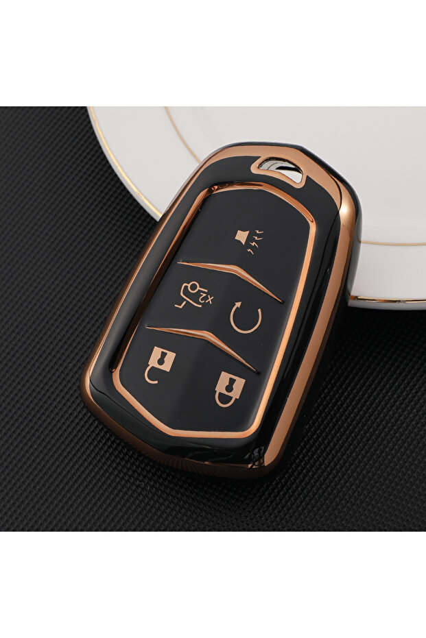 5 button black For Cadillac ATS CT6 CTS DTS XT5 Escalade ESV SRX STS XTS ELR 2014 - 2018 TPU Car Sma