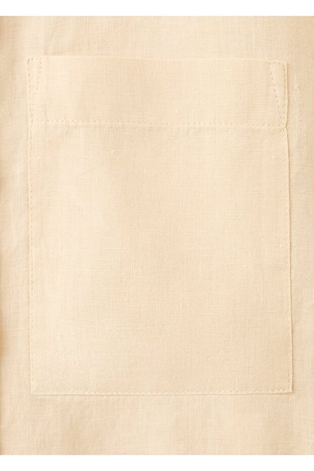 Cepli keten gömlek - 5