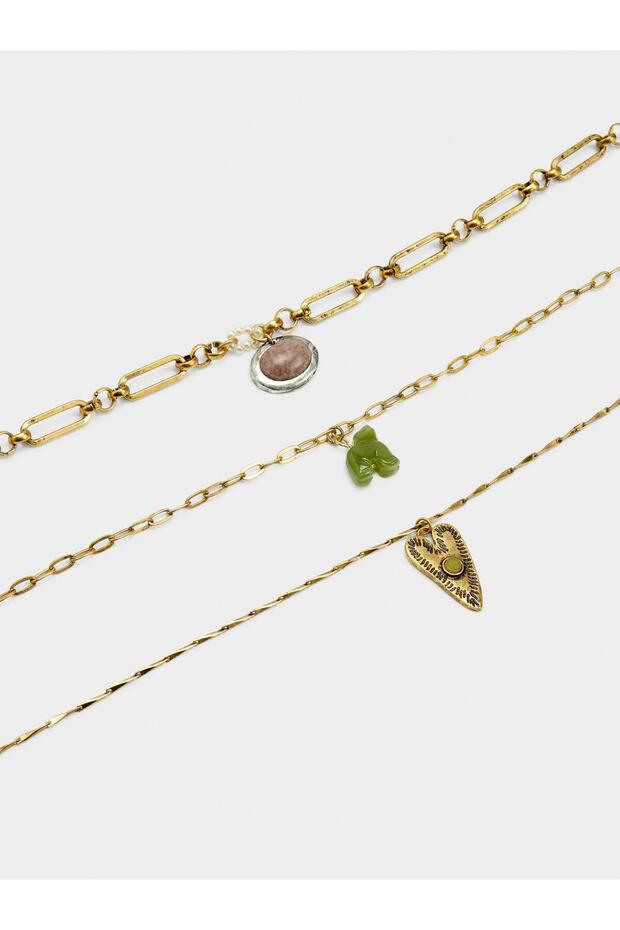 Taşlı Kolye Seti - 3