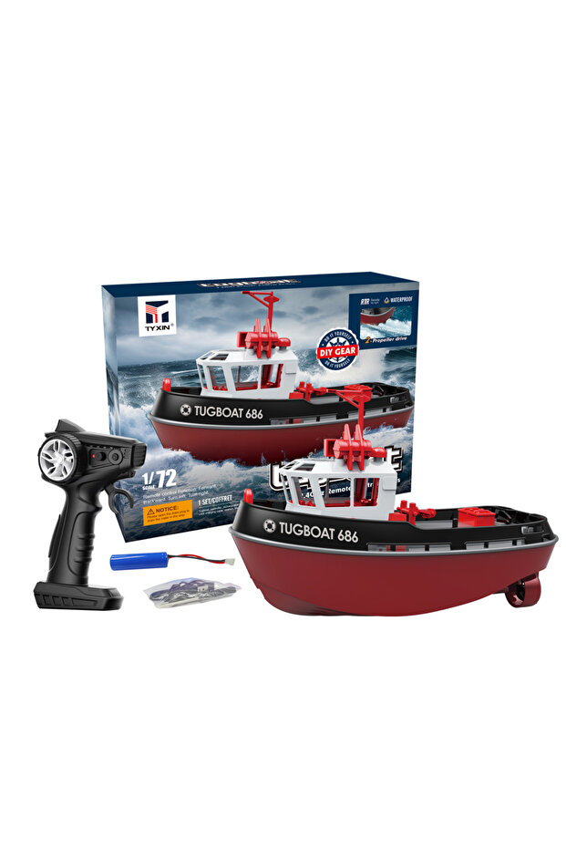 black NEW 686 RC Boat 1/72 Powerful Dual Motor Wireless Radio Control Shipboat 2.4G Electric Remote