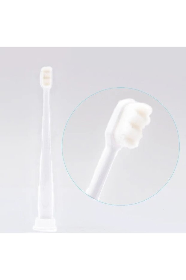 BL-white 1pc Adult Toothbrush Ultra Soft-bristled Toothbrush Nano Toothbrush for Sensitive Gums Extr