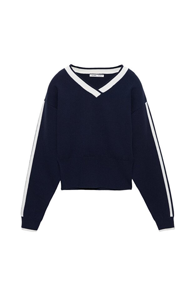 Ribbed V yaka kazak - 2