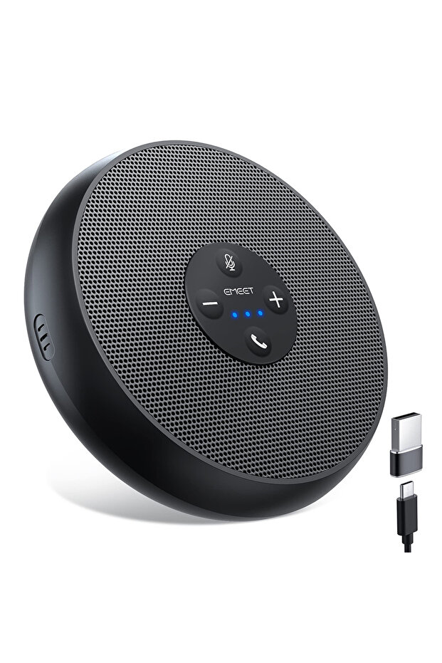 USB Speakerphone EMEET USB Wired Speakerphone Conference Speaker With 2 Mics 360° Voice Pickup Meeti