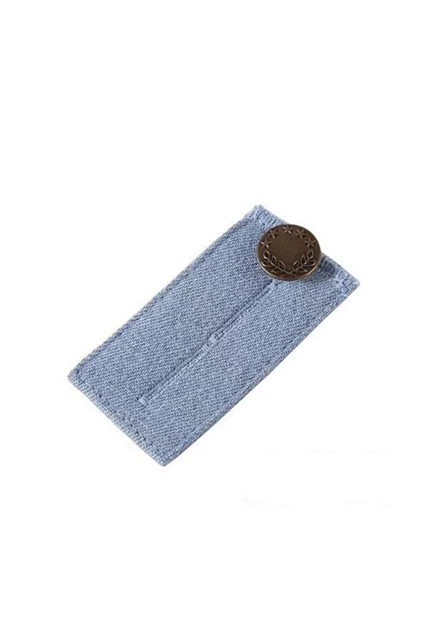 Light blue4pcs 4 Extension Buttons for Pant Long Buckle Hook Stretch Adjustment Waist Buckle Extensi