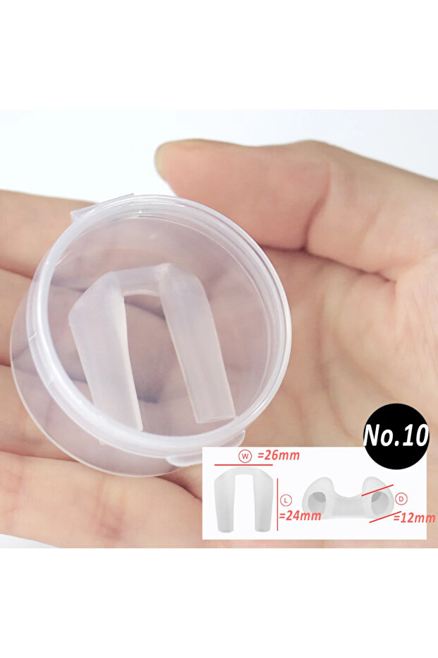 10H 1/2/5pcs Postoperative Silica Gel Nose Clip Clear Silicone Shaping Nostril Support Shaping Rhino