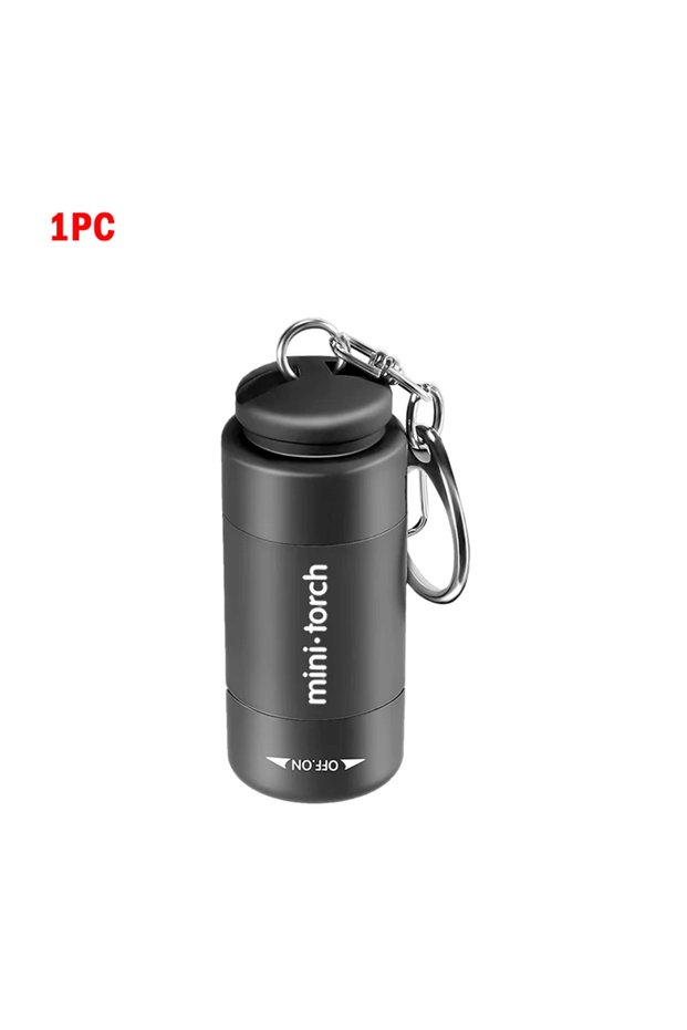 mini light 1PC USB Rechargeable LED Multifunctional Strong light Pket Keychain Flashlight Waterproof
