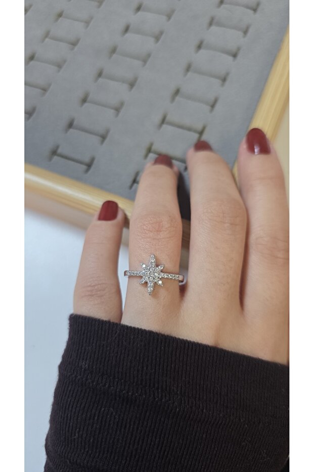 Premium Design Sparkling Women's Double Color Ring Adjustable Without Number