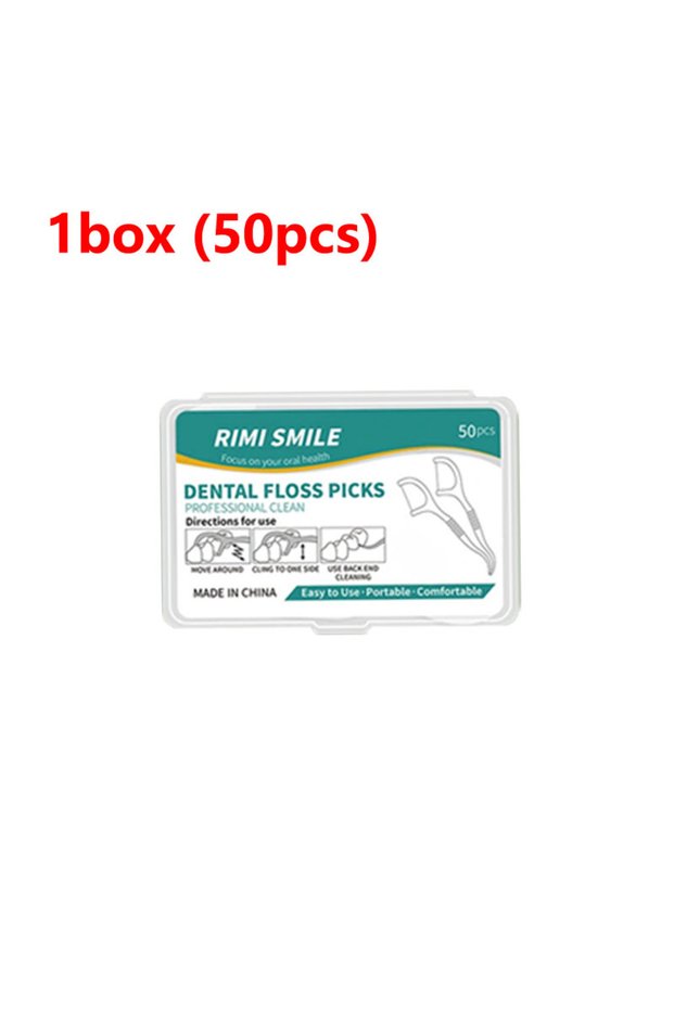 C607-1 box 1000/600/300/150PCS - Ultra fine dental floss stick - Clean the gaps between teeth with o