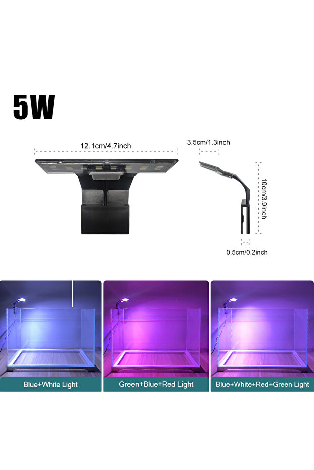 مصباح LED فائق النحافة X3B-CF بمقبس أوروبي، مصباح صغير مزخرف لنباتات الزينة المائية، إضاءة عالية السطوع للأسماك