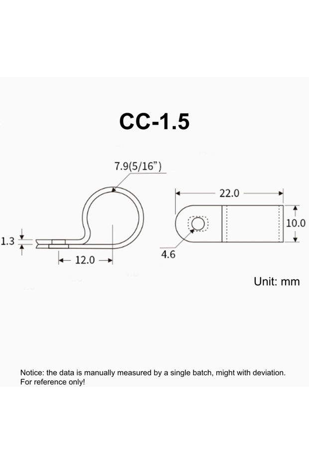 CC-1.5 أبيض 100 قطعة مشابك كابلات بيضاء على شكل حرف R للتثبيت بالبراغي، مصنوعة من النايلون PA66 البلاستيكي، مناسبة للمكاتب والأجهزة الإلكترونية المكتبية