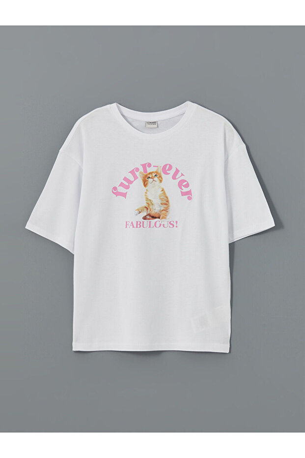 Crew Neck Girl's T-Shirt