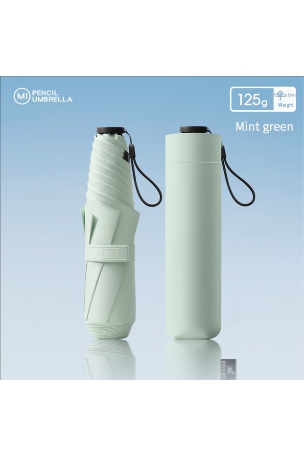 iron Mint green 125g Japanese ultra-light portable sun umbrella sun protection and ultraviolet rain