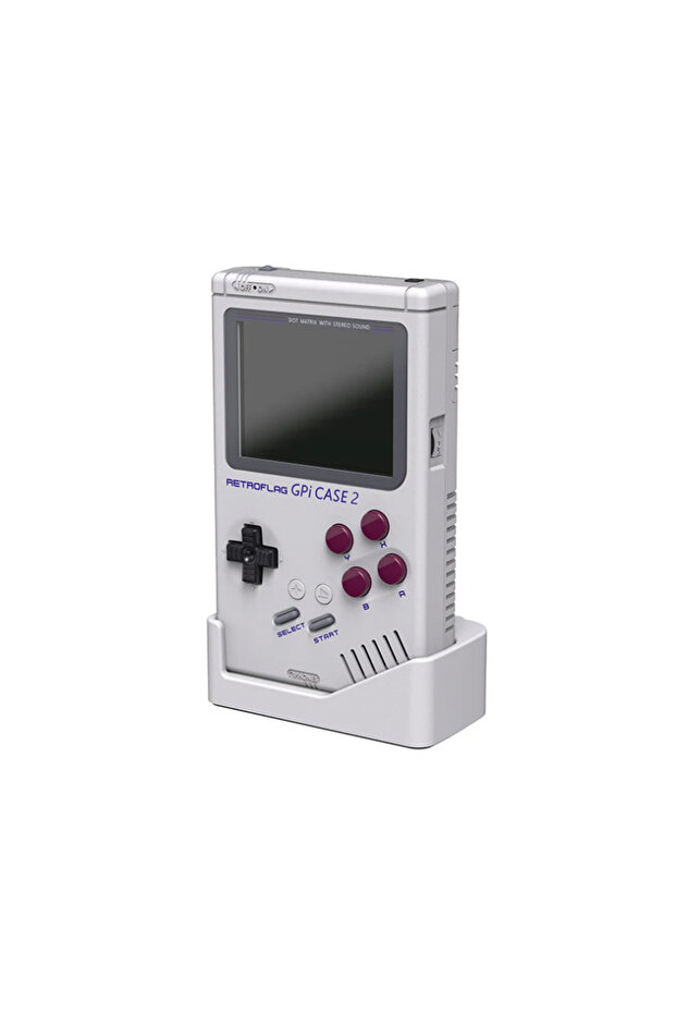 With Dock Retroflag GPi Case 2 with Rechargable Battery 3" inch LCD Screen Compatible with Raspberry