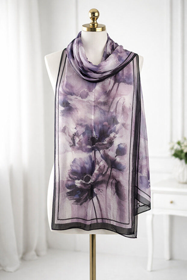 İri çiçekli soft şal - 1