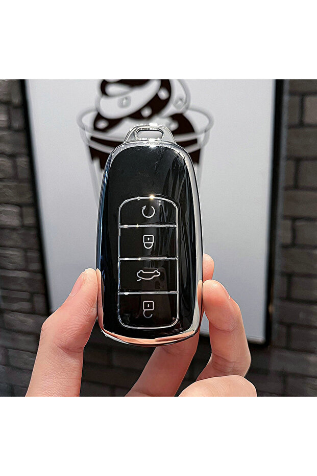 Black TPU Car Key Case Cover For Chery Tiggo 8 Pro Tiggo 8plus New 5 plus 7pro Chery Tiggo 7 Pro Max