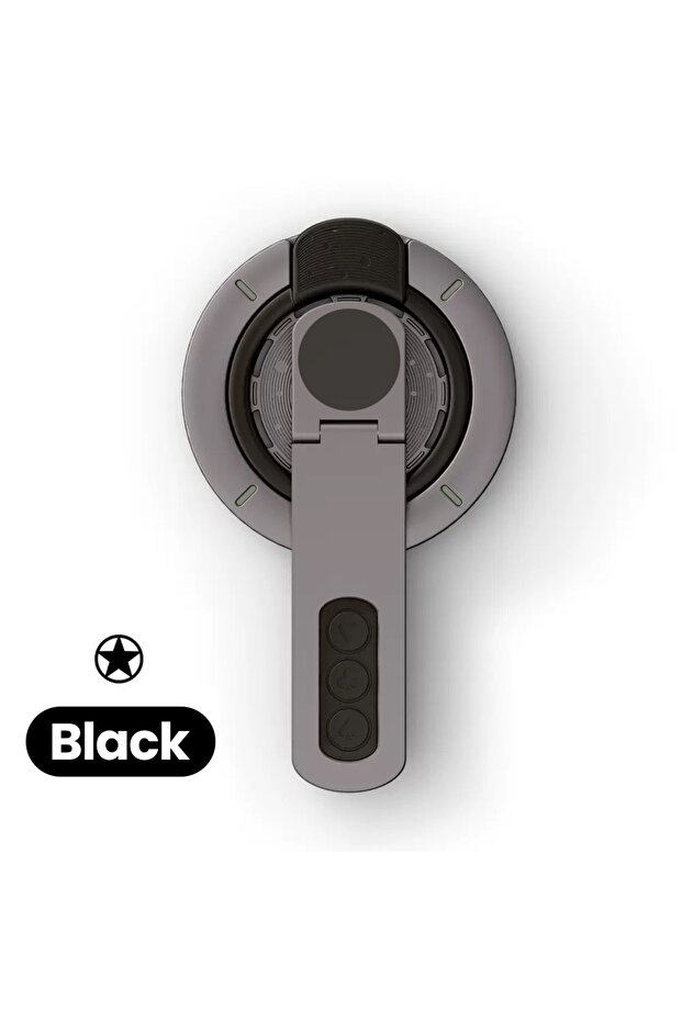 Black2 3-in-1 Magnetic Finger Ring Holder Rotate Double-Sided Magnetic Phone Stand for iPhone 17 16