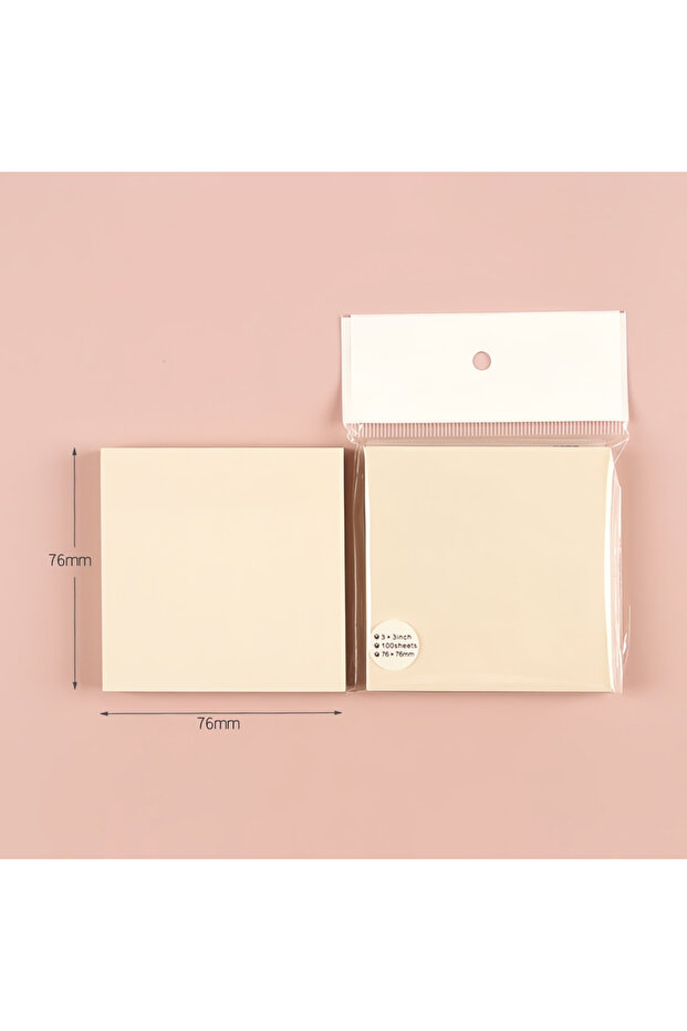 Beige 100Sheets Color Posted It Memo Sticky Notes Pads Posits Stationery Paper Stickers Notebook Sch
