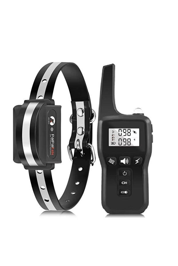 Black 1 Collar 1000m Dog Training Collar with Remote Control ,Waterproof Electric Collar for All Siz