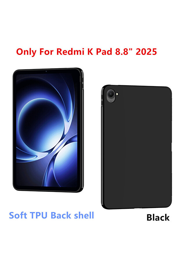 Redmi K Pad 8.8 2025 black Soft Case for Redmi K Pad 8.8" 2025 Silicone TPU Cover Shell for Pad Min