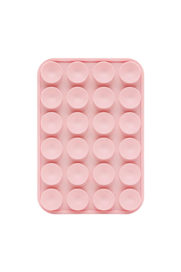Pink Silicone Suction Cup Mobile Phone Holder for Magsafe Magnetic Phone Holder Wall Mount Stand For