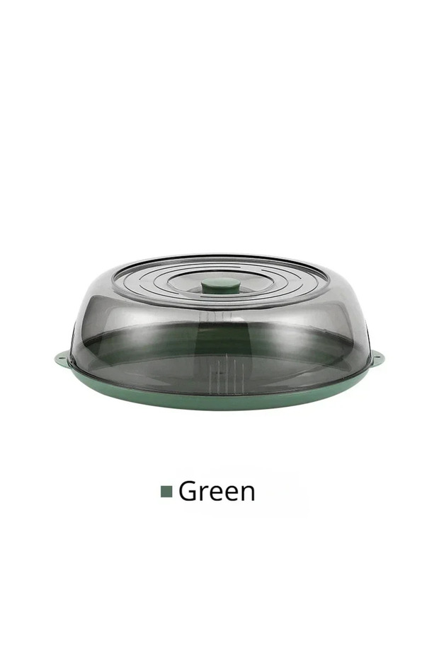 Green Household Food Insulation Cover Transparent Stackable Dust-Proof Insect Food Insulation Cover