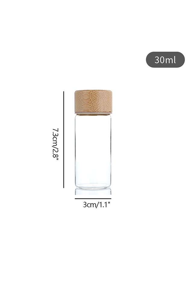 30ML 20/25/30ml Mini Glass Bottle For Coffee Concentrate Milk Juice Leakproof Bottle With Lid Mason