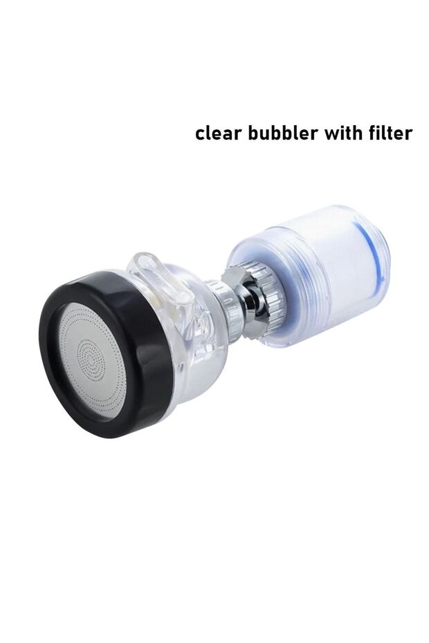 clear with filter 1Pcs Bubbler Dispenser Faucet Aerator Nozzle Tap Extension Connector Shower Head W