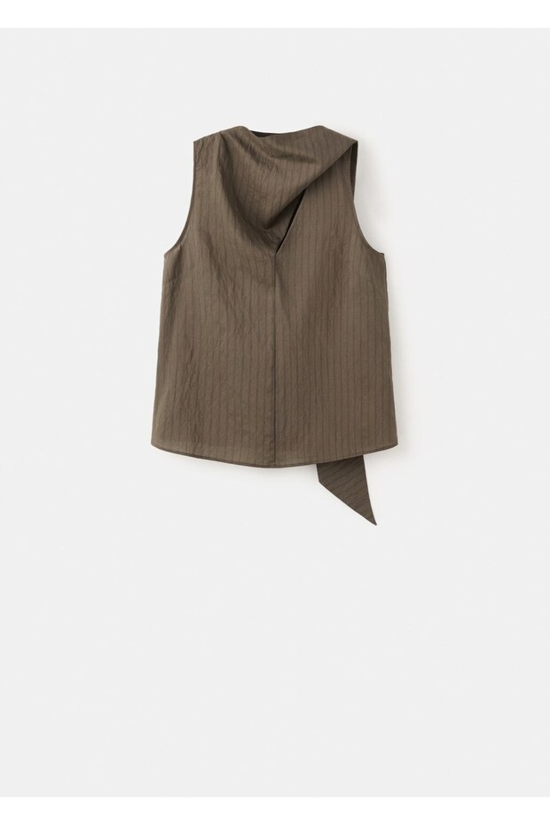 Striped scarf top - 3