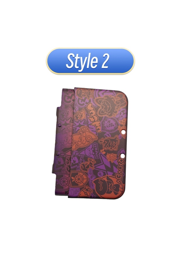 غطاء حماية أنيق من النوع الثاني لجهاز 3DSXL الجديد، غطاء صلب لجهاز 3DSLL الجديد، غطاء حماية كامل من النوع المنفصل.