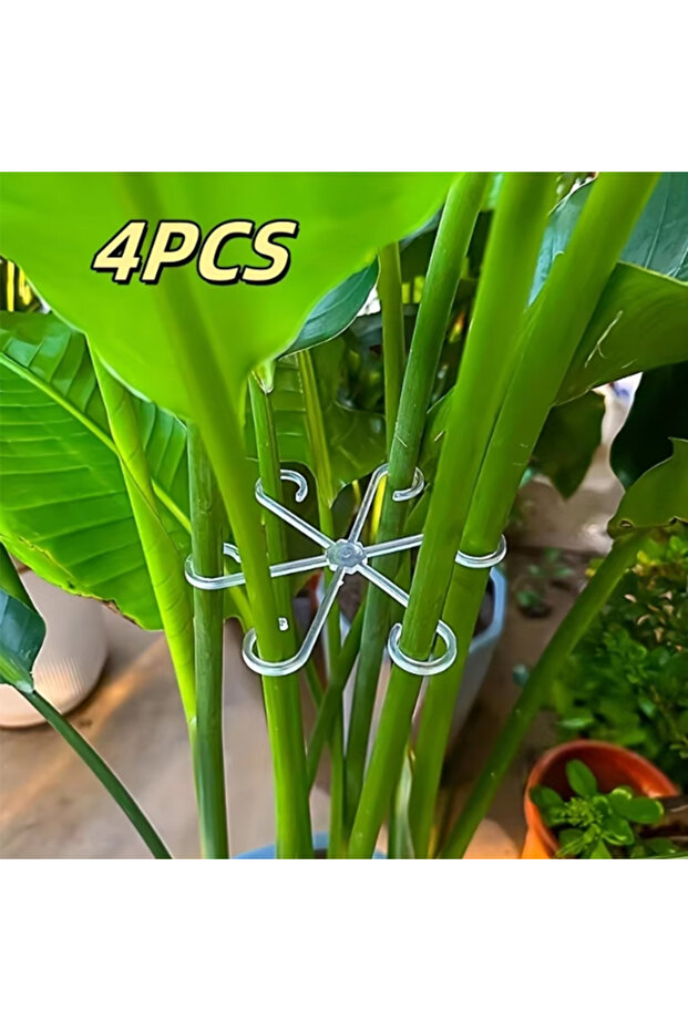 Transparent-4PCS 1PCS Large Hanging Plant Stand, Iron Hooks, Suitable For Flowerpot Decoration, Indo