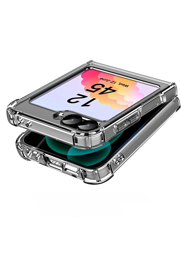 Galaxy Z Flip7 FE Clear Slim Phone Case For Samsung Galaxy Z Flip 8 7 fe 6 5 4 Flip8 Flip7 Clear Tra