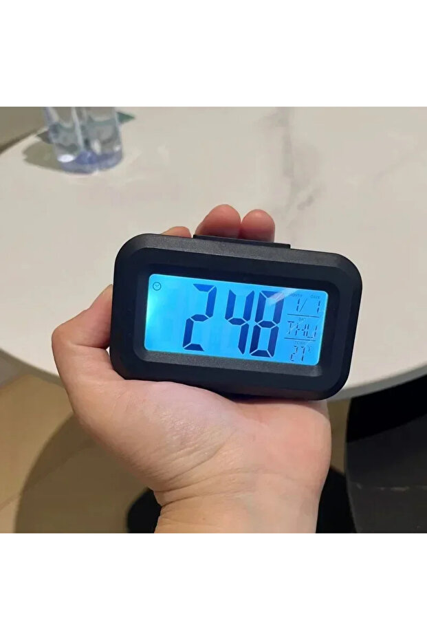 Black Desk Decorati Table Clk Bedroom Decoration Led Digital Alarm Clk Data Times Calendar Electroni
