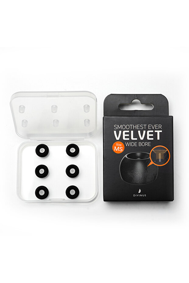 MS-3 Pairs ELOIT DIVINUS Velvet Wide Bore Silicone Earphone Eartips For 4-6mm Nozzle, Soft Deeply Ea