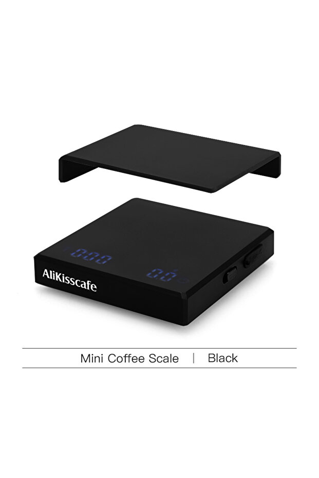 Black AliKisscafe Coffee Scale Digital Weight Electronic Kitchen Measuring Scales 0.1g High Precisio
