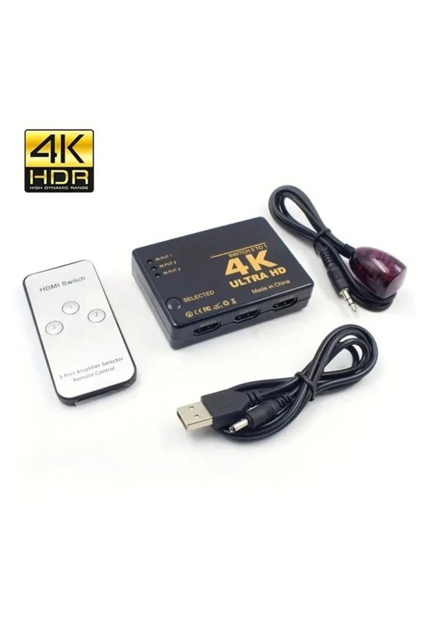 HDMI Switcher 3in1 HDMI-compatible Switch 4K Switcher 3 in 1 out HD 1080P Video Cable Splitter 1x3 H