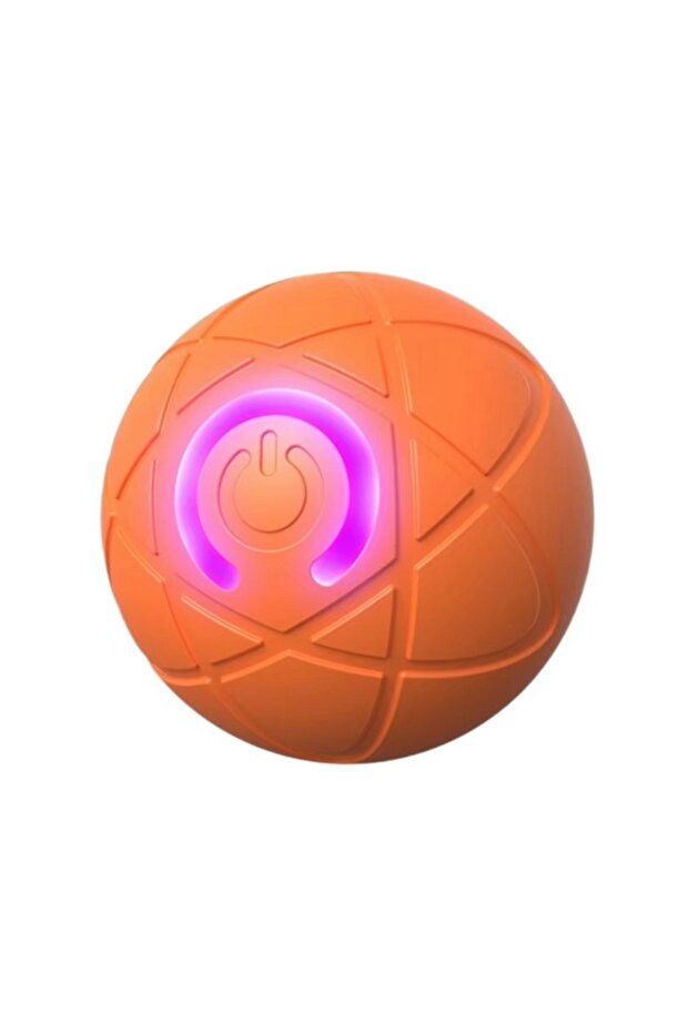 Orange Dog Toy Ball Interactive Rolling Ball Auto Moving Dog Toy Two Modes Rechargeable Automatic Ba