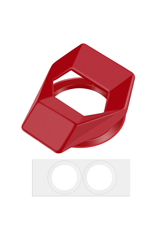 غطاء أحمر مزخرف لوحدة التحكم في تشغيل السيارة، غطاء داخلي لحماية زر التشغيل والإيقاف - 1