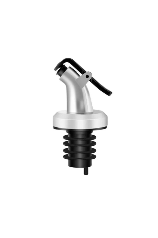 1Pc Silver 1/4pc Oil Bottle Stopper Lock Plug Seal Leak-proof Food Grade Plastic Nozzle Sprayer Liq