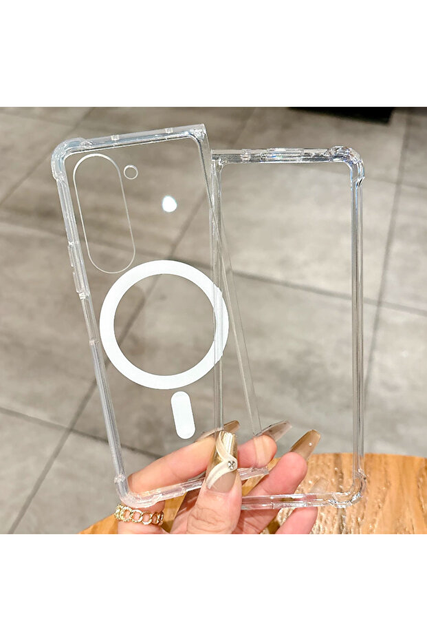 متوافق مع سامسونج Z Fold 4 Clear MagSafe، متوافق مع Z Fold 6 و5 و4 و3 وZ Fold3 وFold4 وFold5 وFold6 وTr