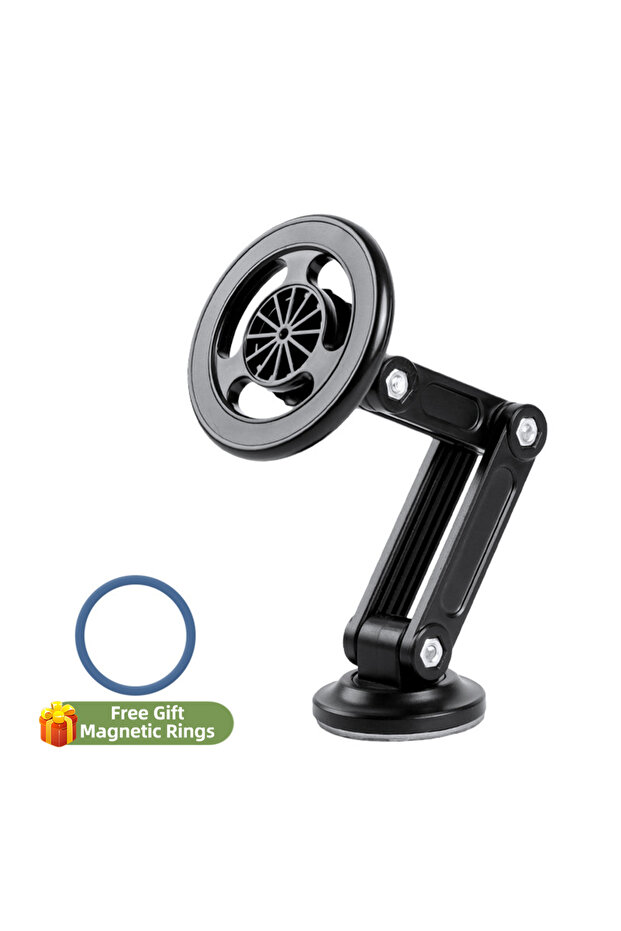 black For Magsafe Foldable Universal 360 Rotation Magnetic Car Mount For Navigation Magnetic Car Pho