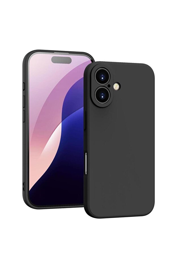 جراب سيليكون سائل أسود لهاتف iPhone 17، متوافق مع iPhone 17، 16، 15، 14، 13، 12، 11 Pro Max، 12 Mini، وiPhone 16 Plus.
