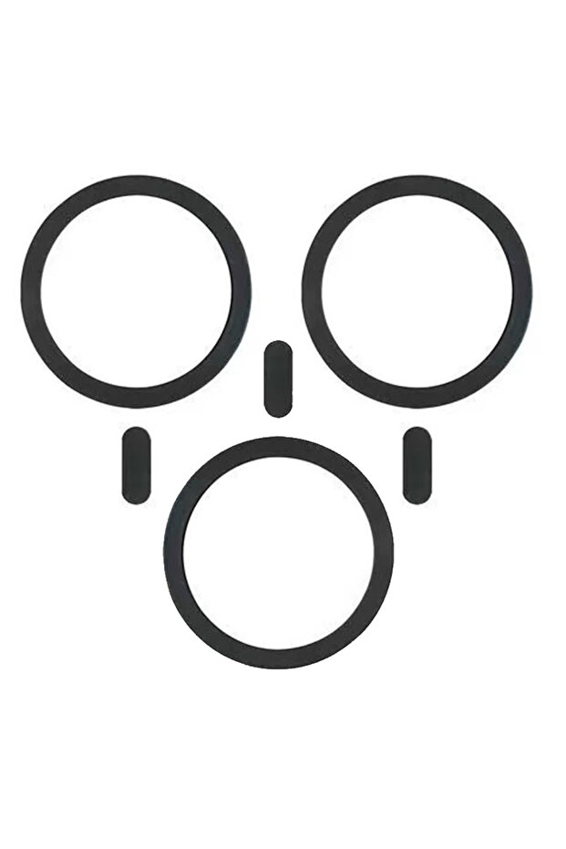 أسود - 3 قطع من حلقات معدنية عالمية للهواتف المحمولة، ملصق شحن لاسلكي Magsafe لأجهزة iPhone