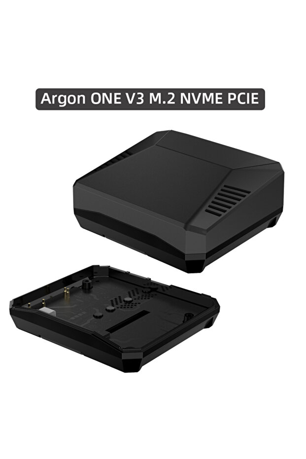 Argon V3 M2 NVME Argon ONE V3 M.2 NVME Case for Raspberry Pi 5 Aluminum Shell Bulit-in PWM Fan Heats